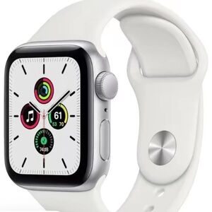 Apple Silver and White Smartwatch